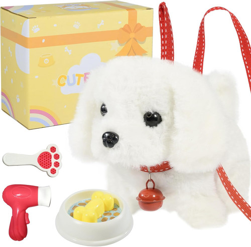Plush toys walking dog - dog,