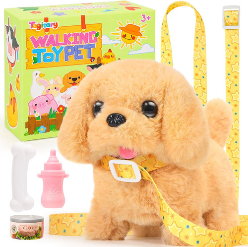 Plush toys walking dog - walking,