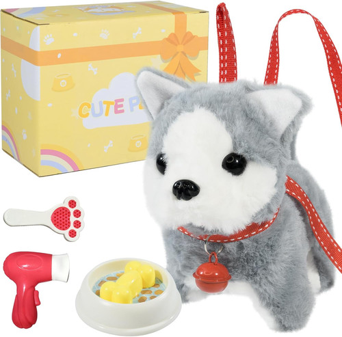 Plush toys walking dog - plush,